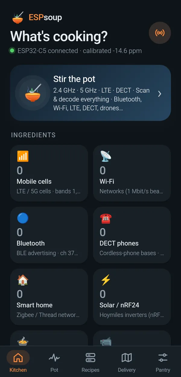Kitchen: Connected and calibrated, ready to stir the pot.