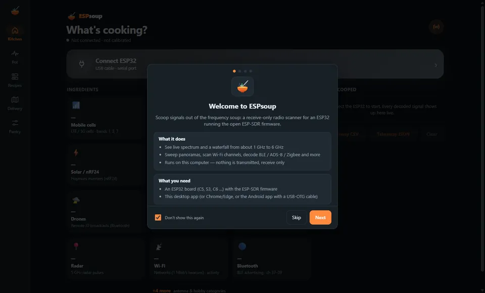 Welcome: The first-start guide on the desktop.